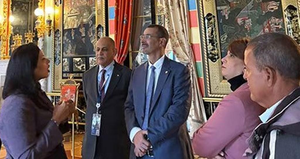 وزير الثقافة والفنون والاتصال والعلاقات مع البرلمان ، مساء أمس ، في الدورة الثانية عشرة للمنتدى الدولي للثقافات المتحدة، المنعقد بمدينة سانت بطرسبرغ الروسية